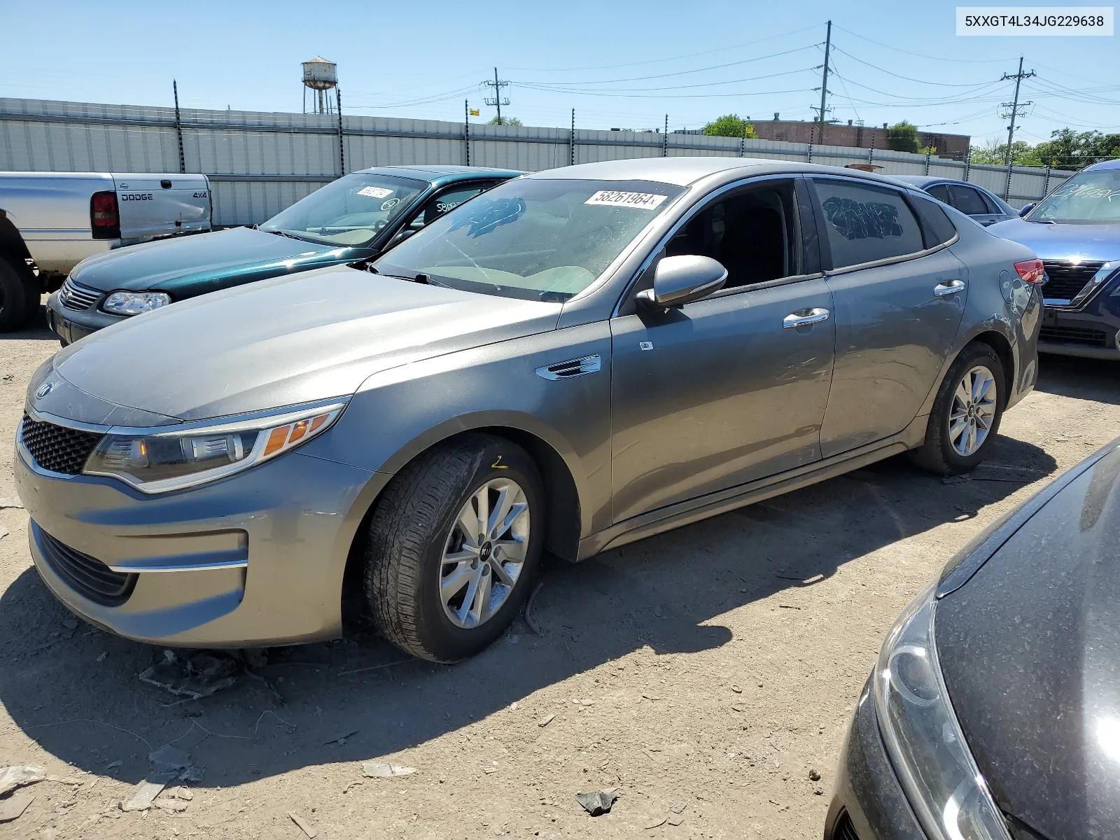 2018 Kia Optima Lx VIN: 5XXGT4L34JG229638 Lot: 58261964