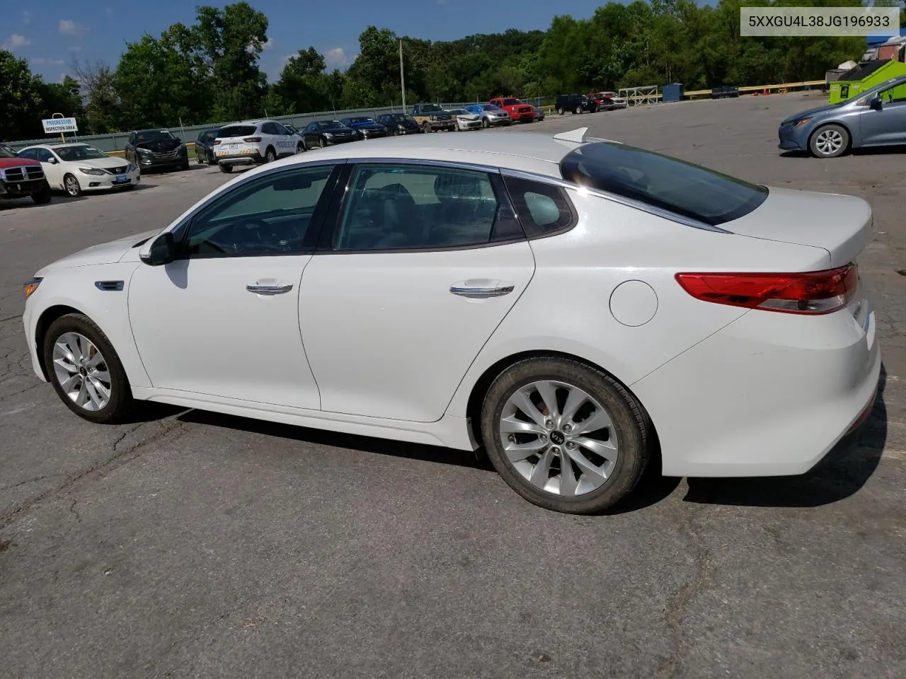 5XXGU4L38JG196933 2018 Kia Optima Ex