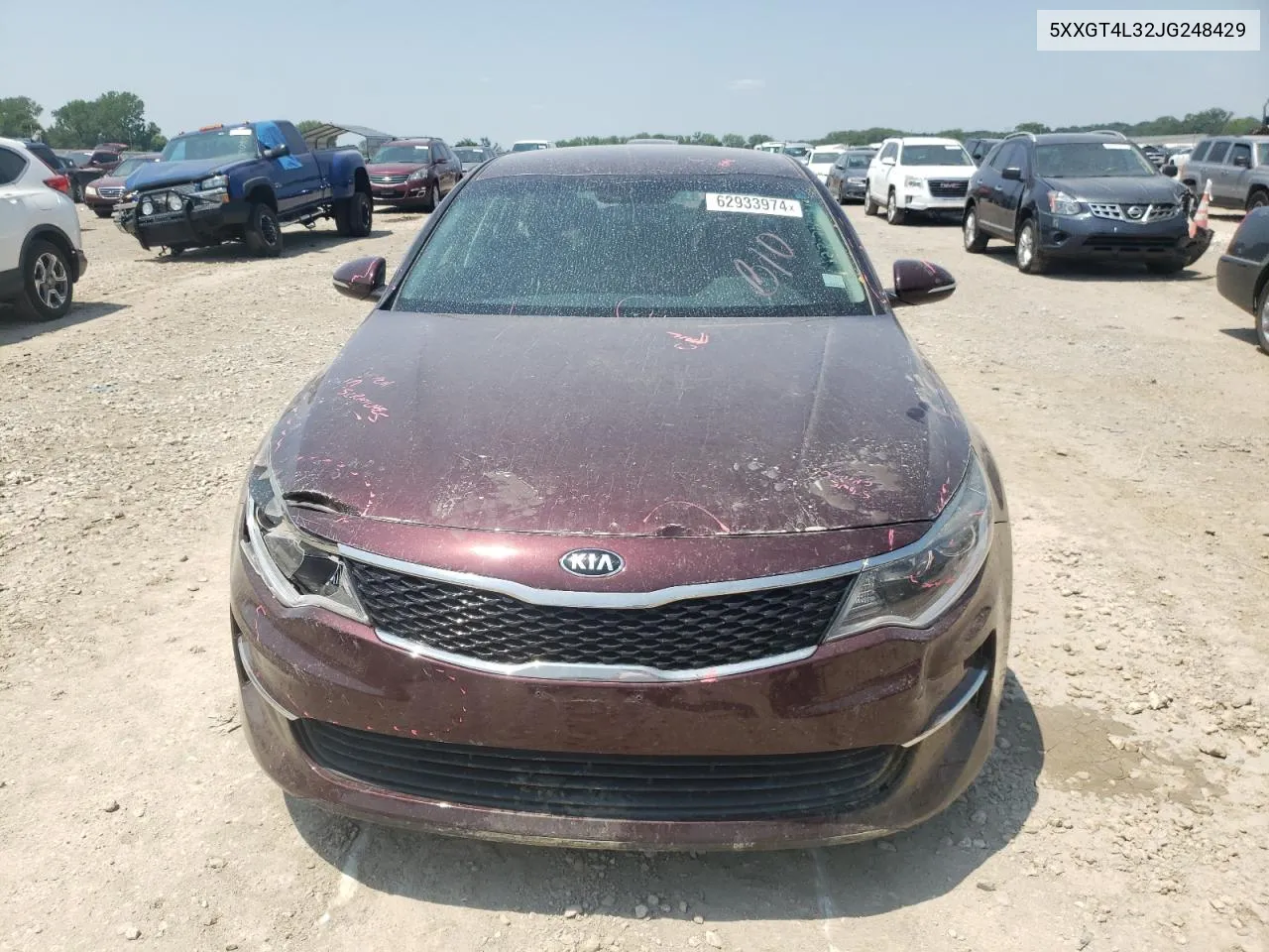 2018 Kia Optima Lx VIN: 5XXGT4L32JG248429 Lot: 62933974