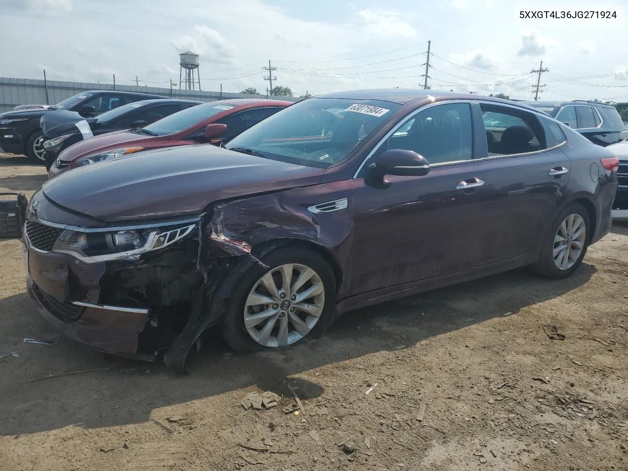 2018 Kia Optima Lx VIN: 5XXGT4L36JG271924 Lot: 63071984