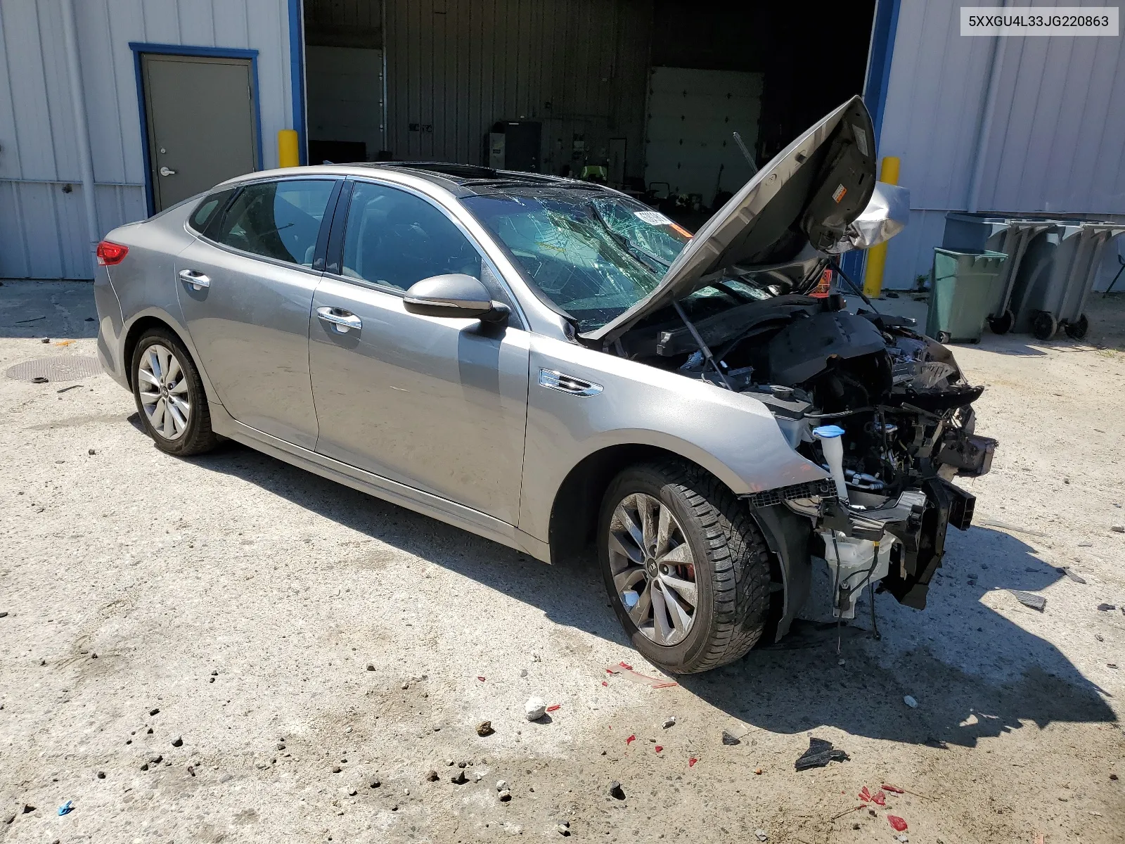 5XXGU4L33JG220863 2018 Kia Optima Ex