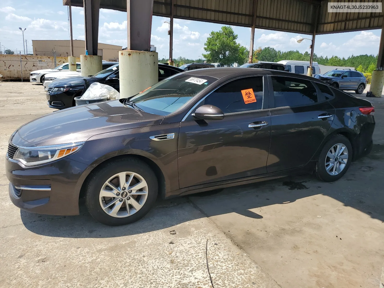 2018 Kia Optima Lx VIN: KNAGT4L30J5233963 Lot: 66970454