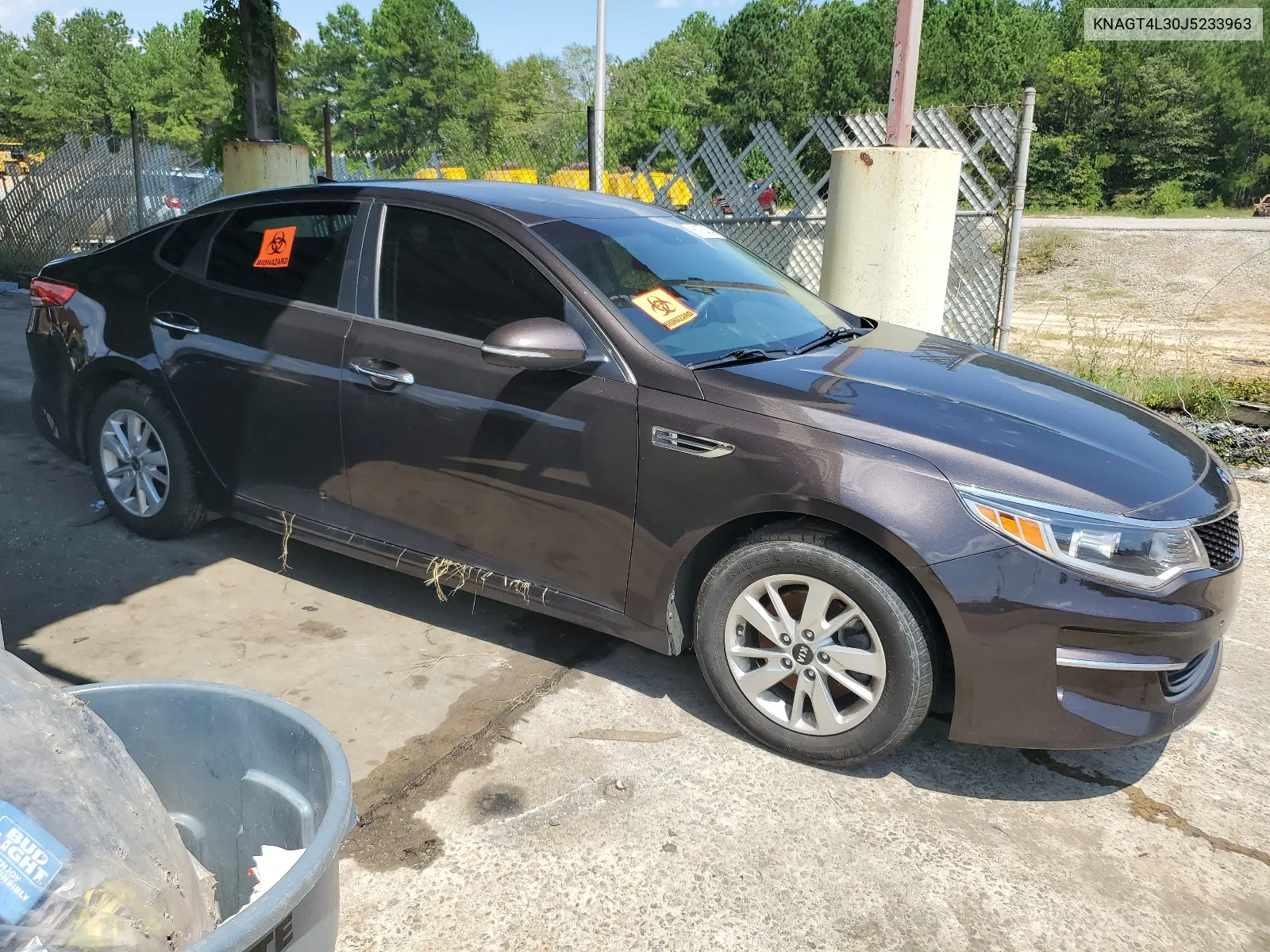 KNAGT4L30J5233963 2018 Kia Optima Lx