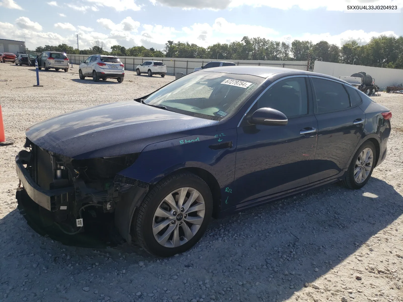 5XXGU4L33JG204923 2018 Kia Optima Ex