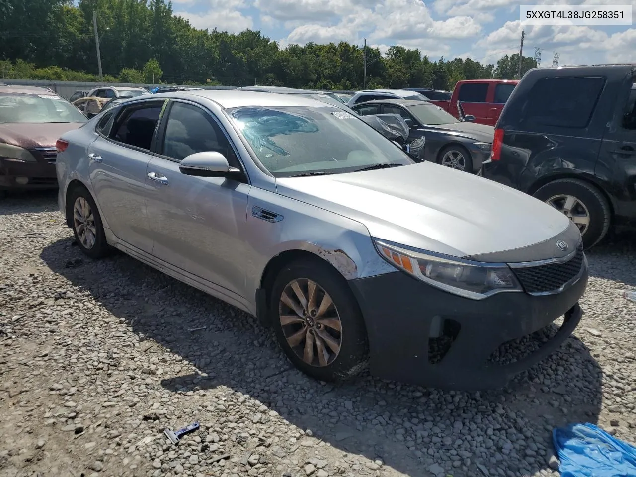 2018 Kia Optima Lx VIN: 5XXGT4L38JG258351 Lot: 67469834