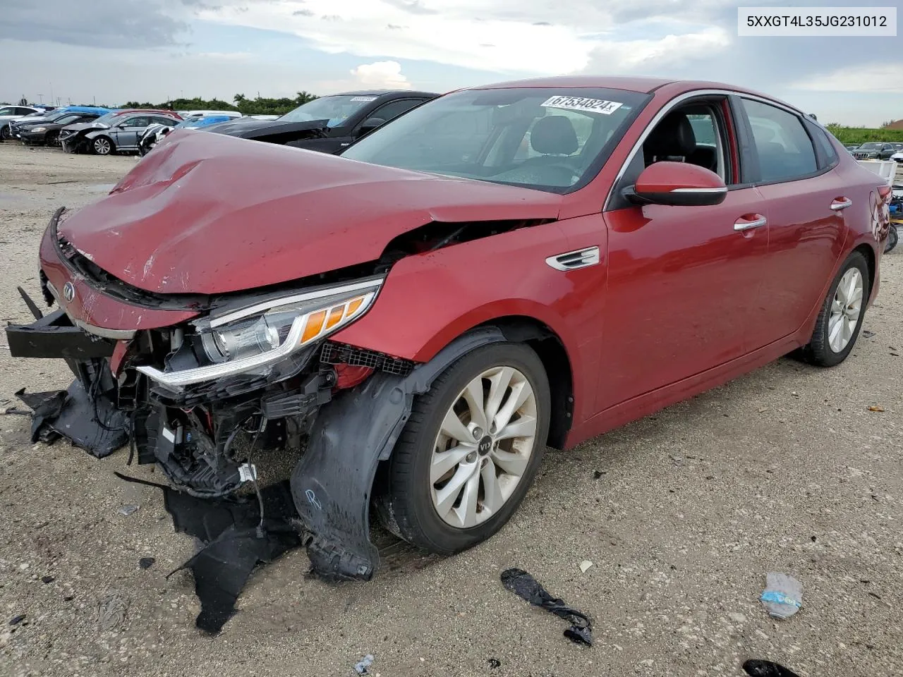 5XXGT4L35JG231012 2018 Kia Optima Lx