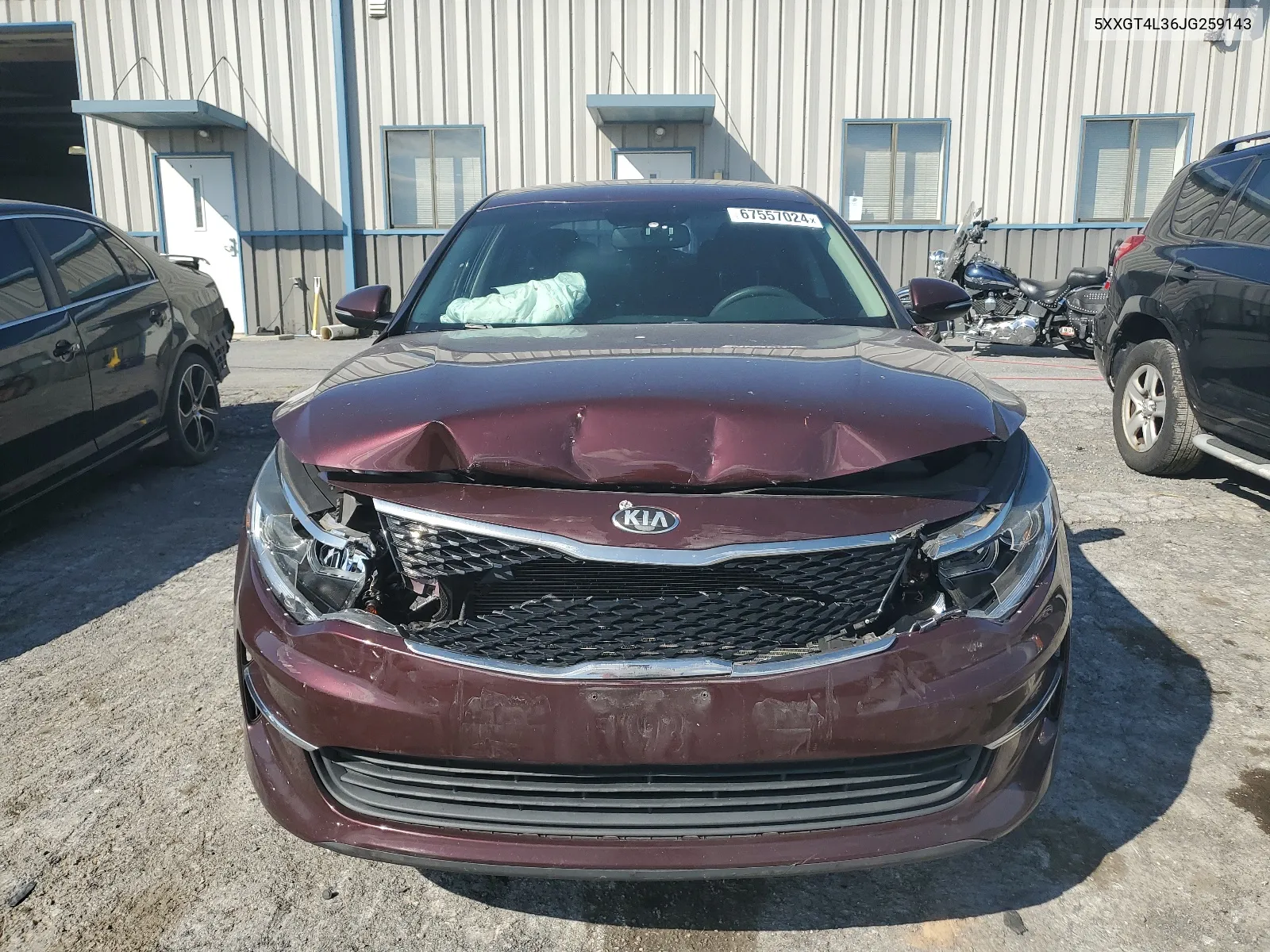 2018 Kia Optima Lx VIN: 5XXGT4L36JG259143 Lot: 67557024