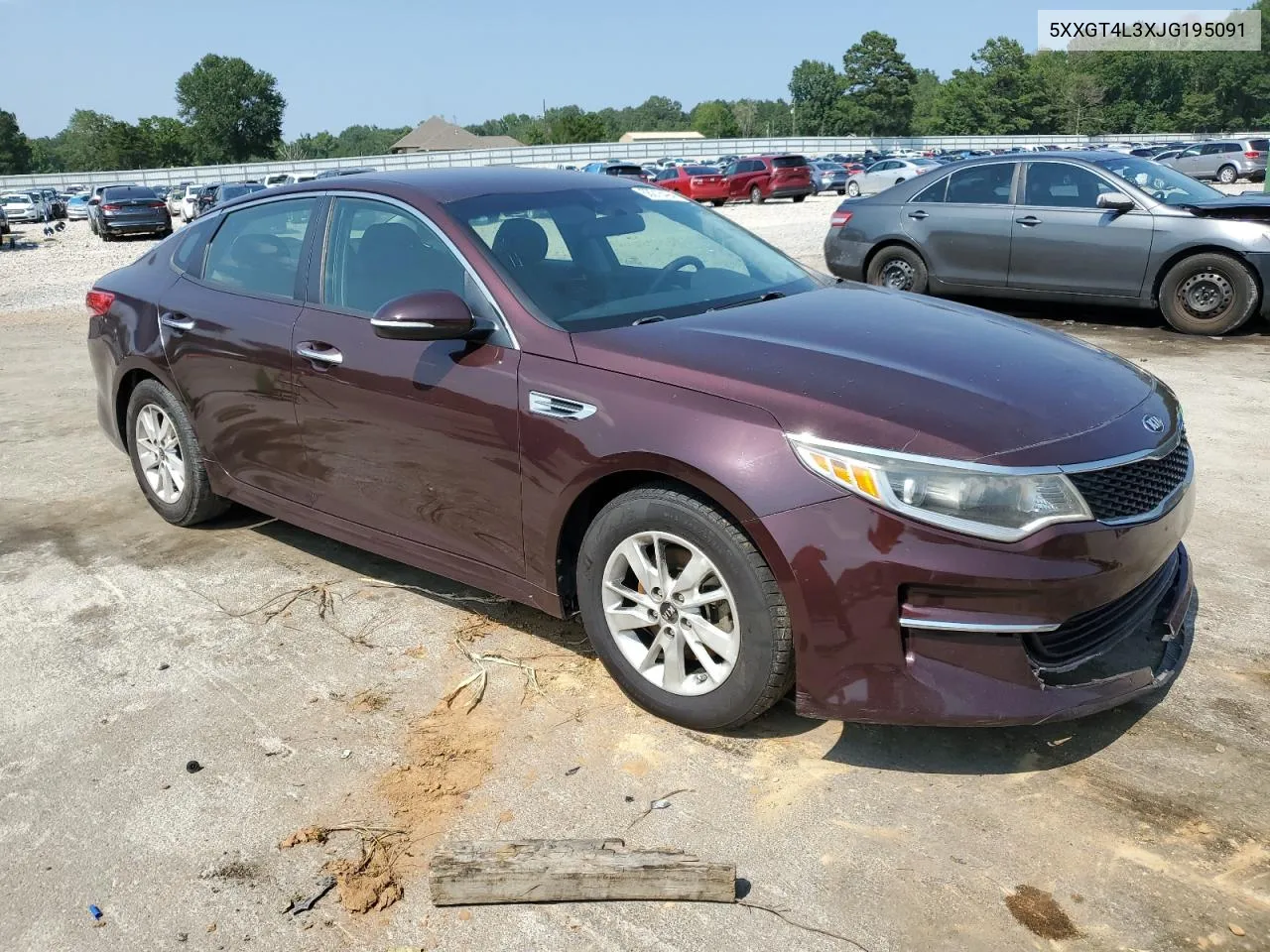 5XXGT4L3XJG195091 2018 Kia Optima Lx