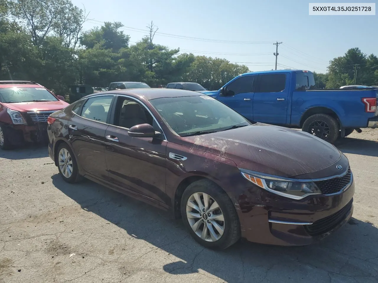 2018 Kia Optima Lx VIN: 5XXGT4L35JG251728 Lot: 68511624