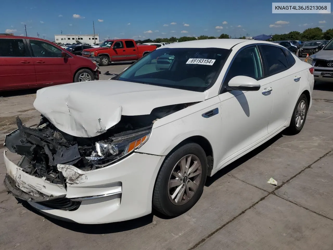 KNAGT4L36J5213068 2018 Kia Optima Lx