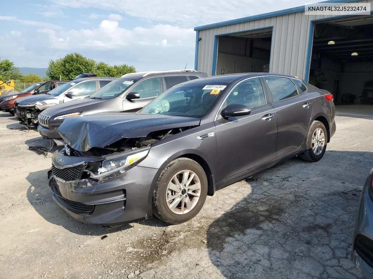 KNAGT4L32J5232474 2018 Kia Optima Lx