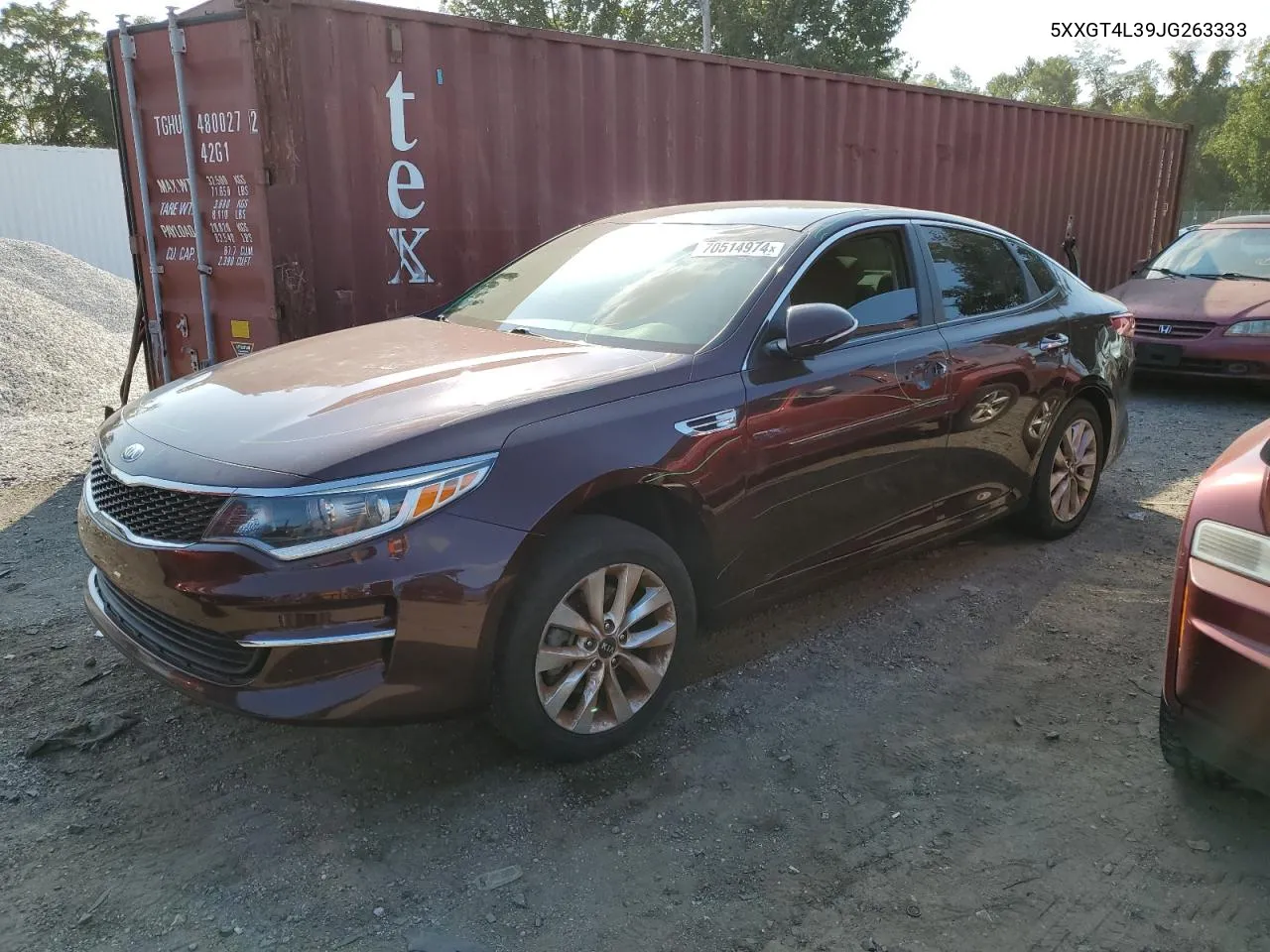 2018 Kia Optima Lx VIN: 5XXGT4L39JG263333 Lot: 70514974