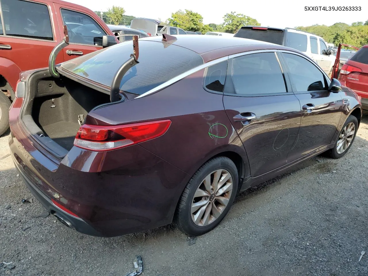 2018 Kia Optima Lx VIN: 5XXGT4L39JG263333 Lot: 70514974