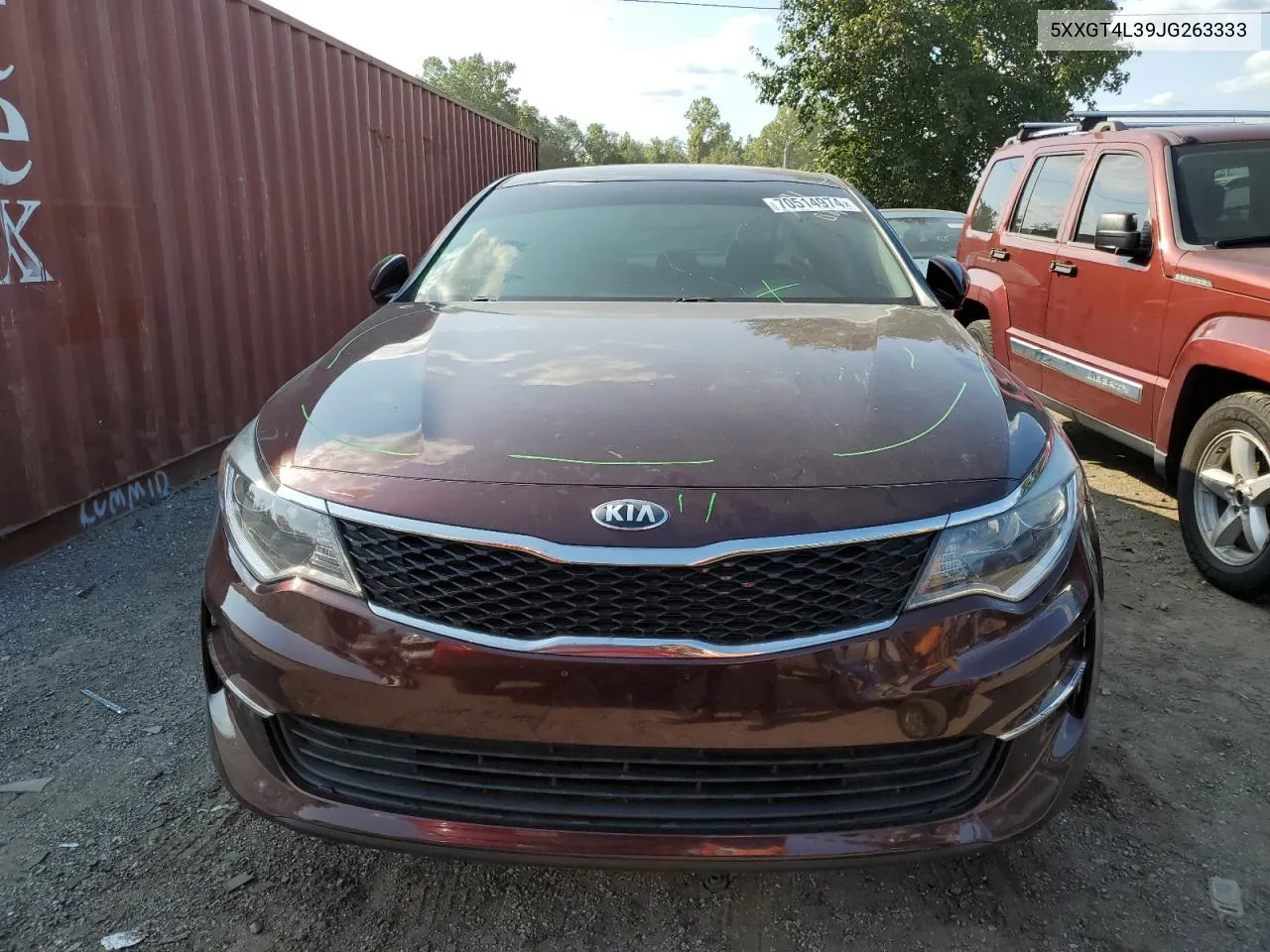 2018 Kia Optima Lx VIN: 5XXGT4L39JG263333 Lot: 70514974