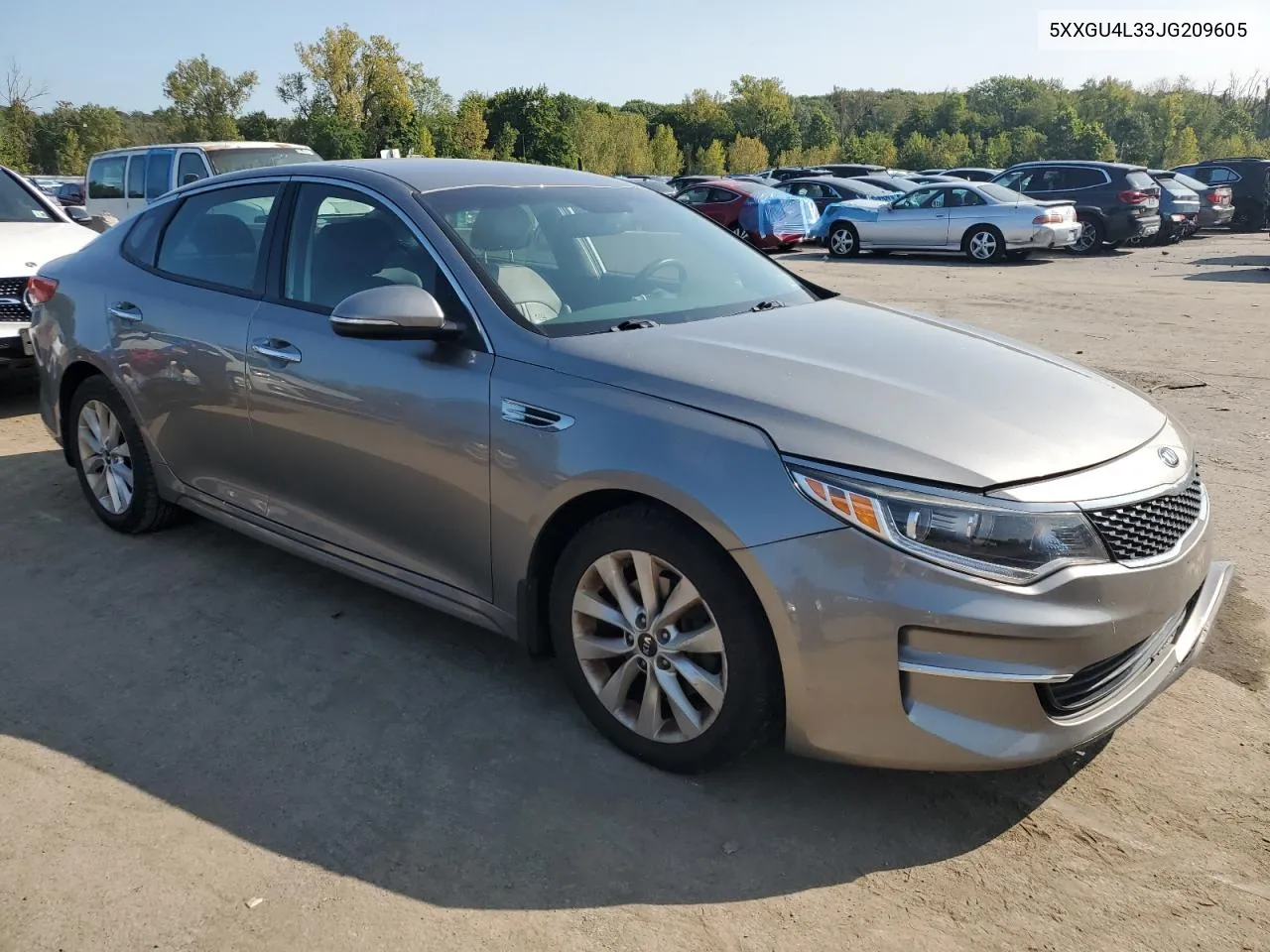 5XXGU4L33JG209605 2018 Kia Optima Ex