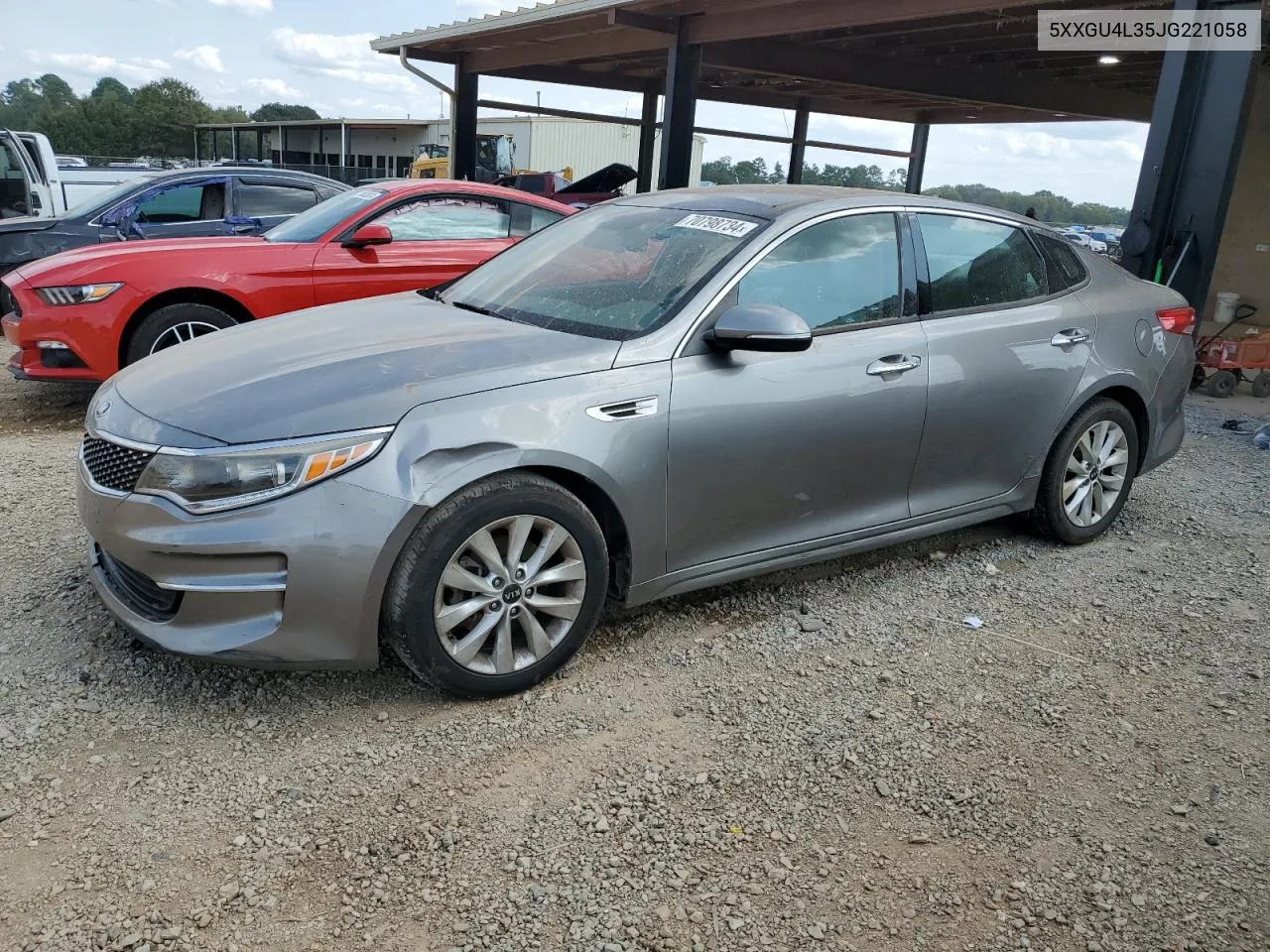 2018 Kia Optima Ex VIN: 5XXGU4L35JG221058 Lot: 70798734