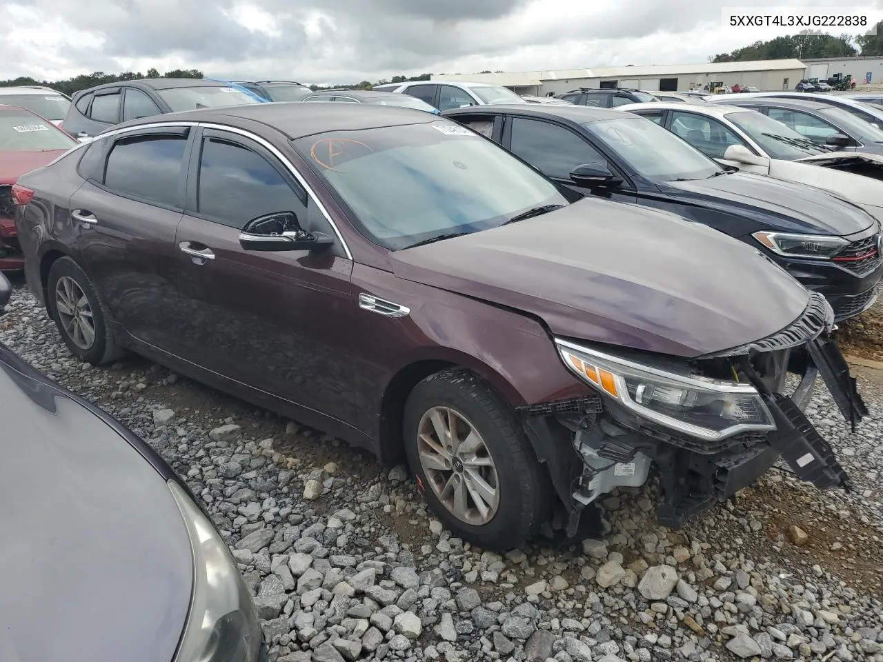 5XXGT4L3XJG222838 2018 Kia Optima Lx