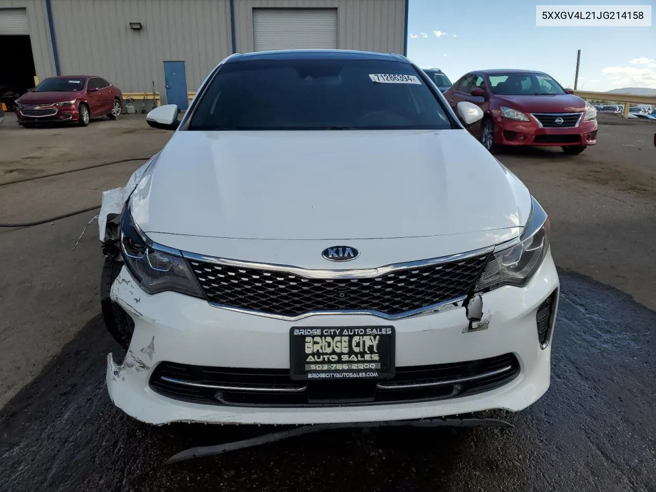 5XXGV4L21JG214158 2018 Kia Optima Sxl