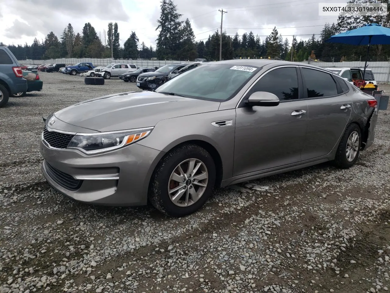 2018 Kia Optima Lx VIN: 5XXGT4L33JG198446 Lot: 71311094