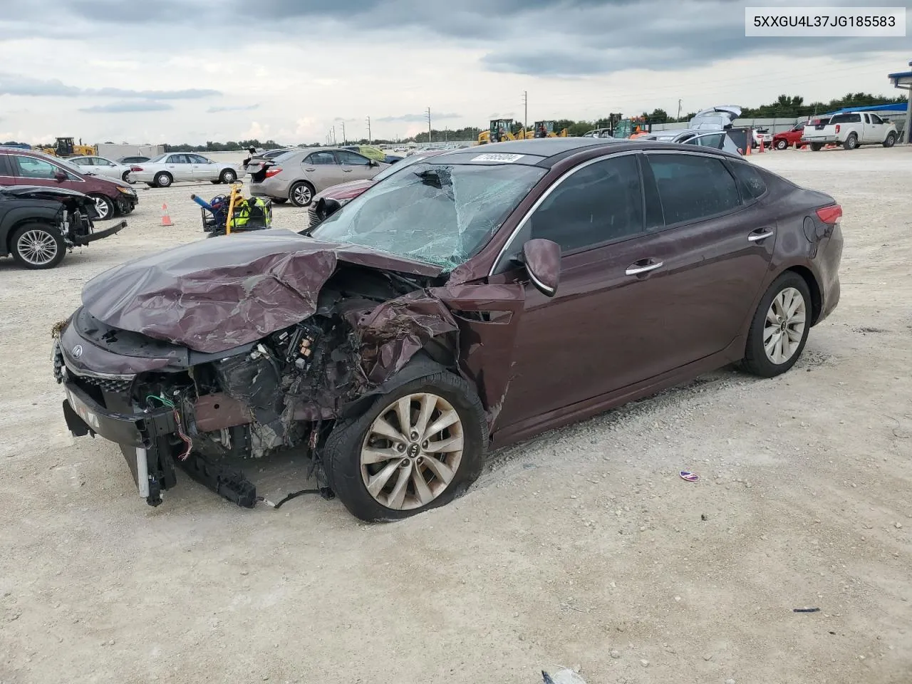 2018 Kia Optima Ex VIN: 5XXGU4L37JG185583 Lot: 71885004