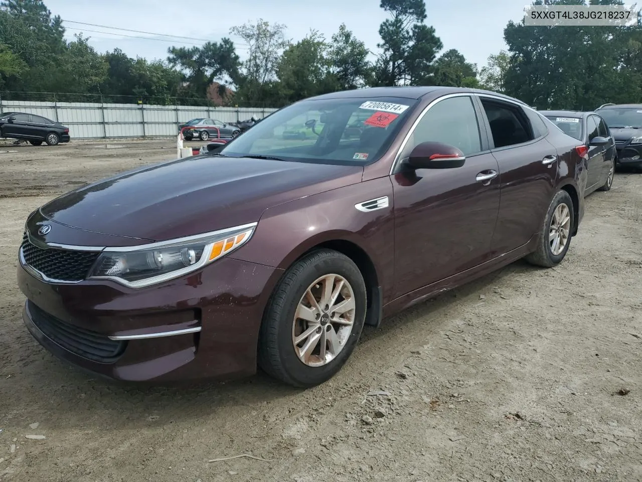 5XXGT4L38JG218237 2018 Kia Optima Lx