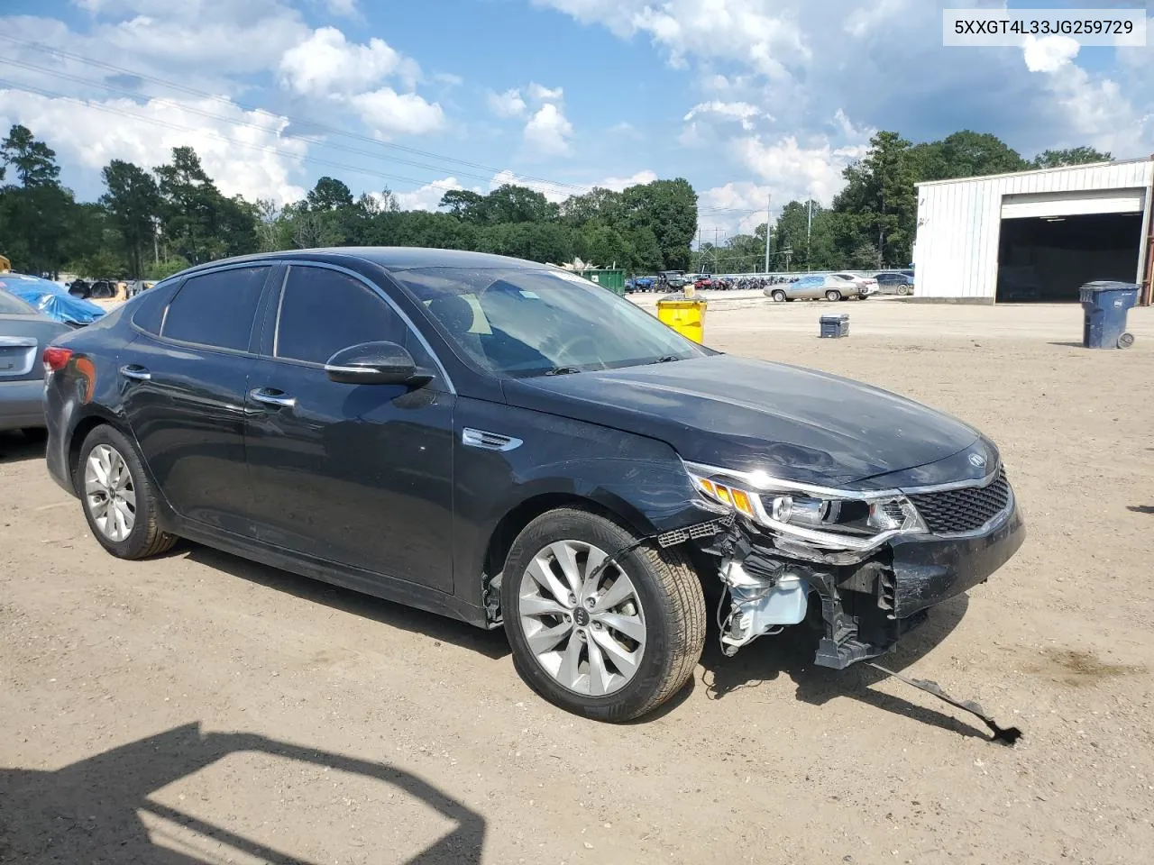 2018 Kia Optima Lx VIN: 5XXGT4L33JG259729 Lot: 72065384