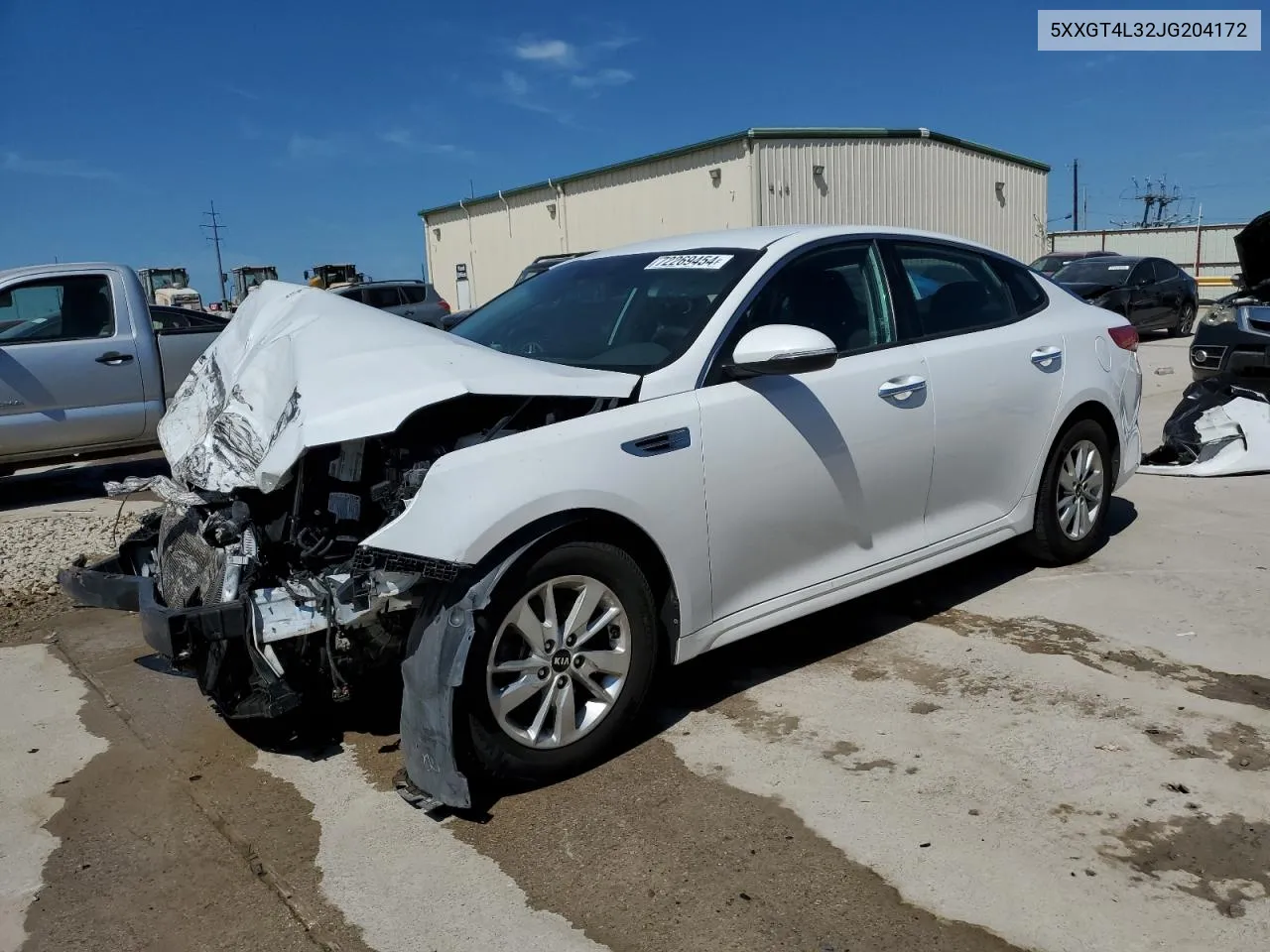 2018 Kia Optima Lx VIN: 5XXGT4L32JG204172 Lot: 72269454