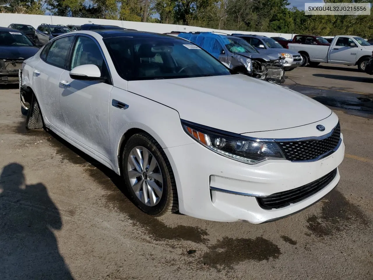 2018 Kia Optima Ex VIN: 5XXGU4L32JG215556 Lot: 72350364