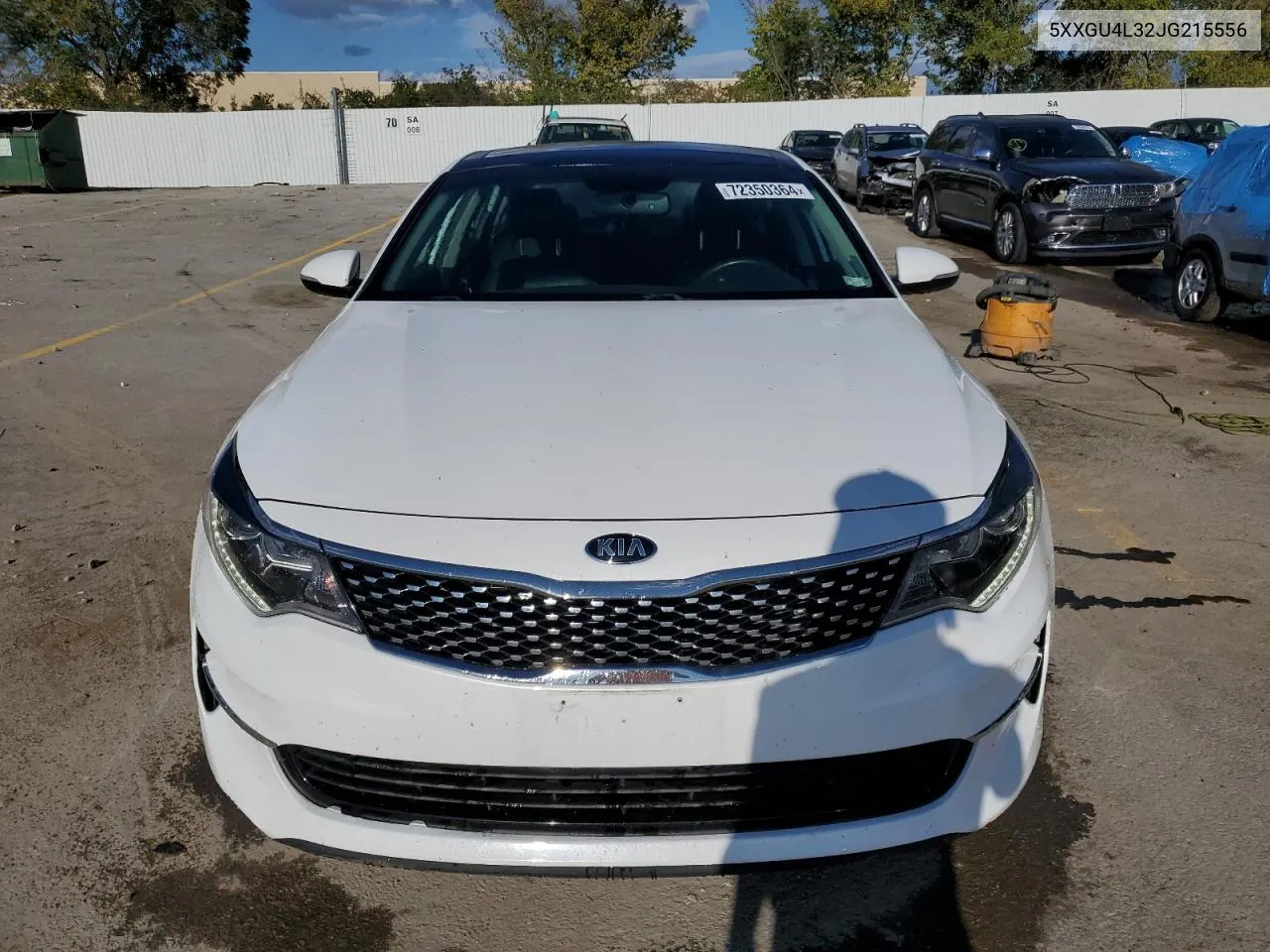 2018 Kia Optima Ex VIN: 5XXGU4L32JG215556 Lot: 72350364