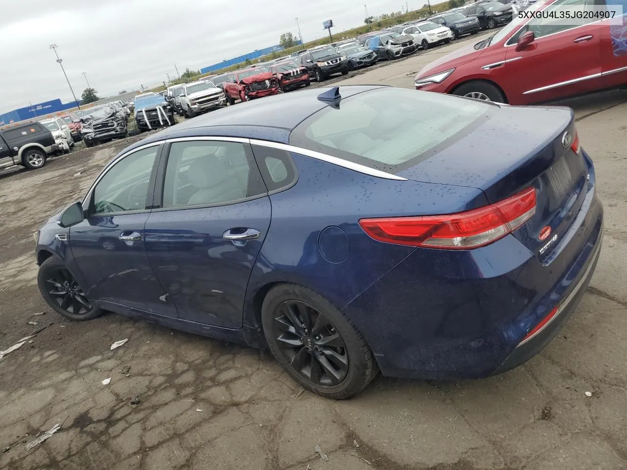 2018 Kia Optima Ex VIN: 5XXGU4L35JG204907 Lot: 72417204