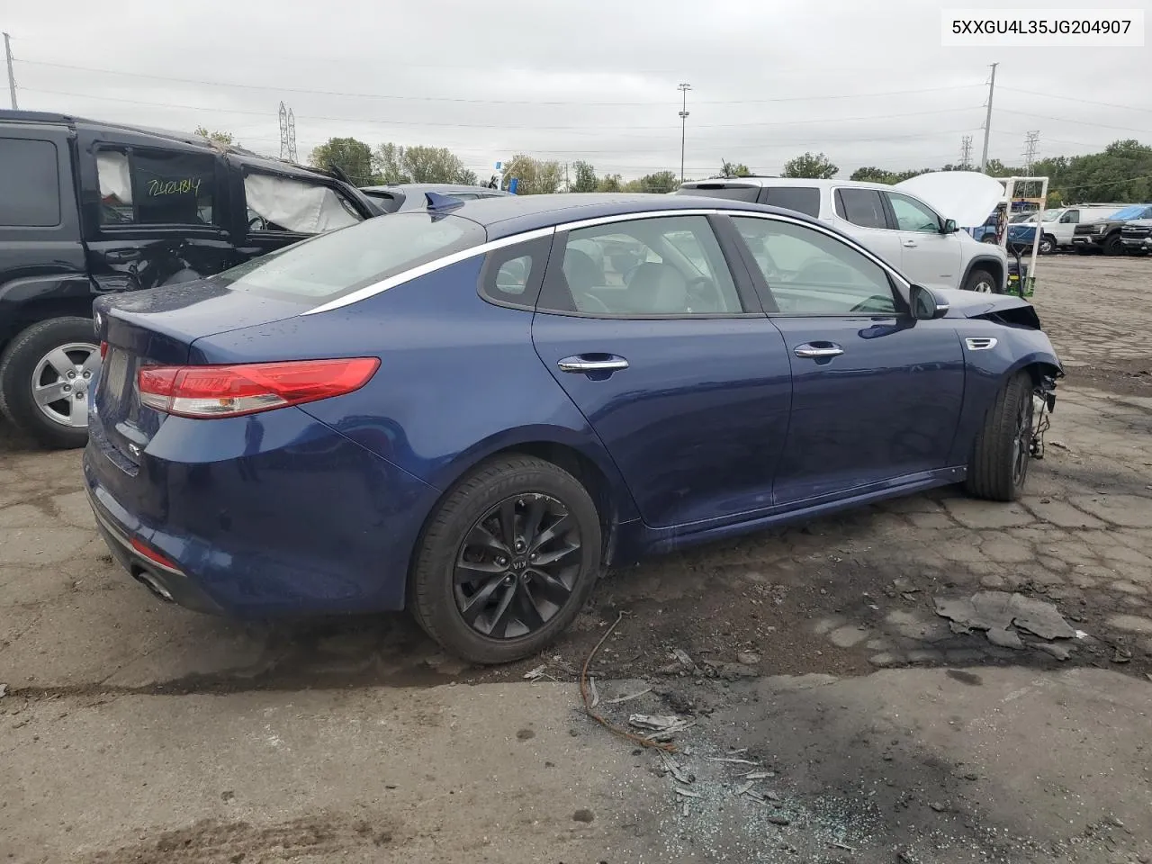 5XXGU4L35JG204907 2018 Kia Optima Ex