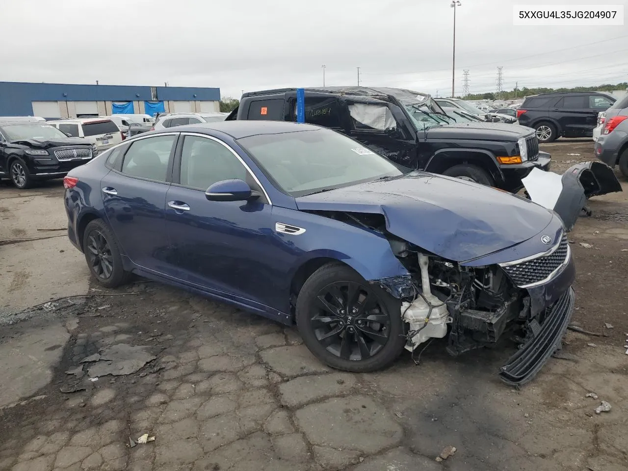 5XXGU4L35JG204907 2018 Kia Optima Ex