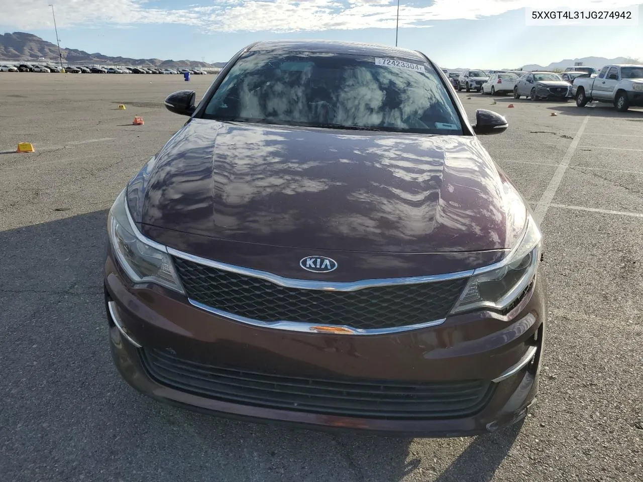 2018 Kia Optima Lx VIN: 5XXGT4L31JG274942 Lot: 72423304