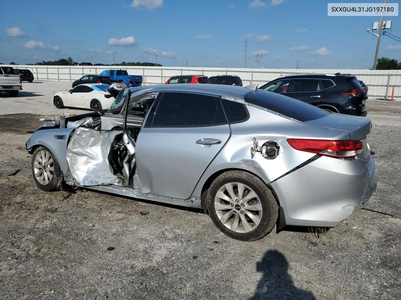 2018 Kia Optima Ex VIN: 5XXGU4L31JG197180 Lot: 72564334