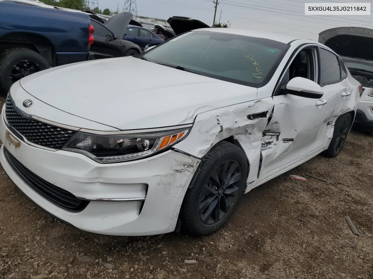 5XXGU4L35JG211842 2018 Kia Optima Ex