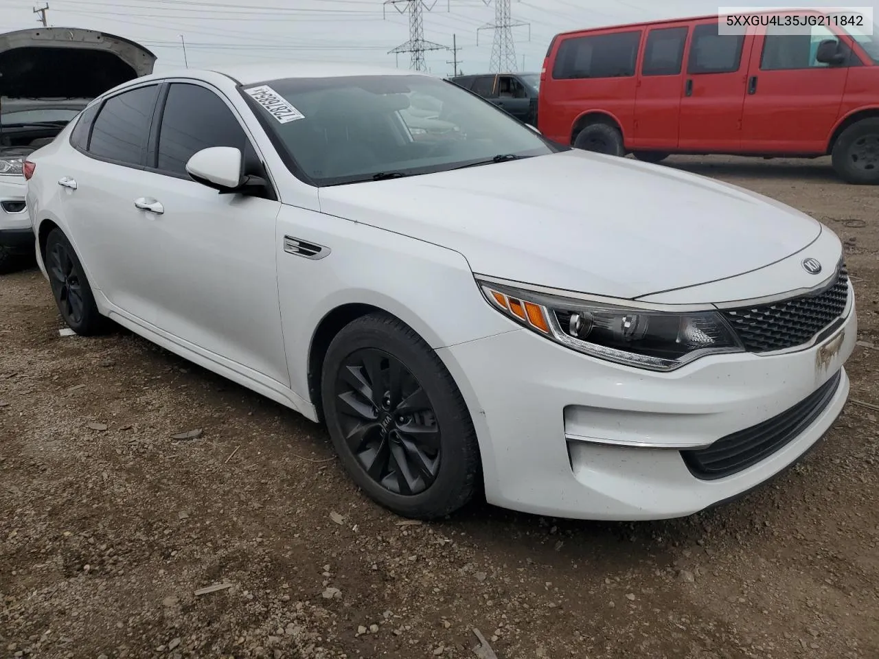 5XXGU4L35JG211842 2018 Kia Optima Ex