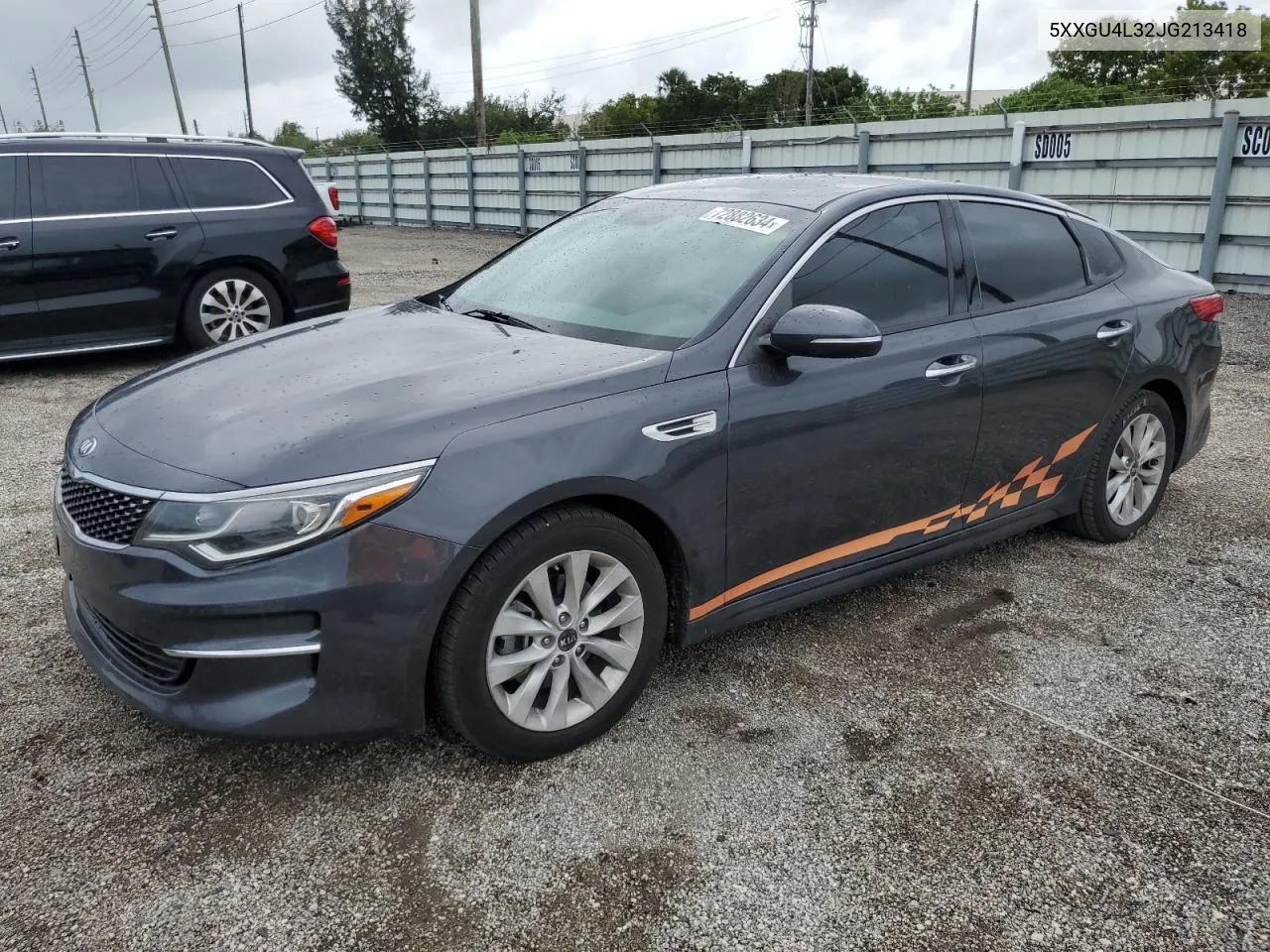 2018 Kia Optima Ex VIN: 5XXGU4L32JG213418 Lot: 72882634