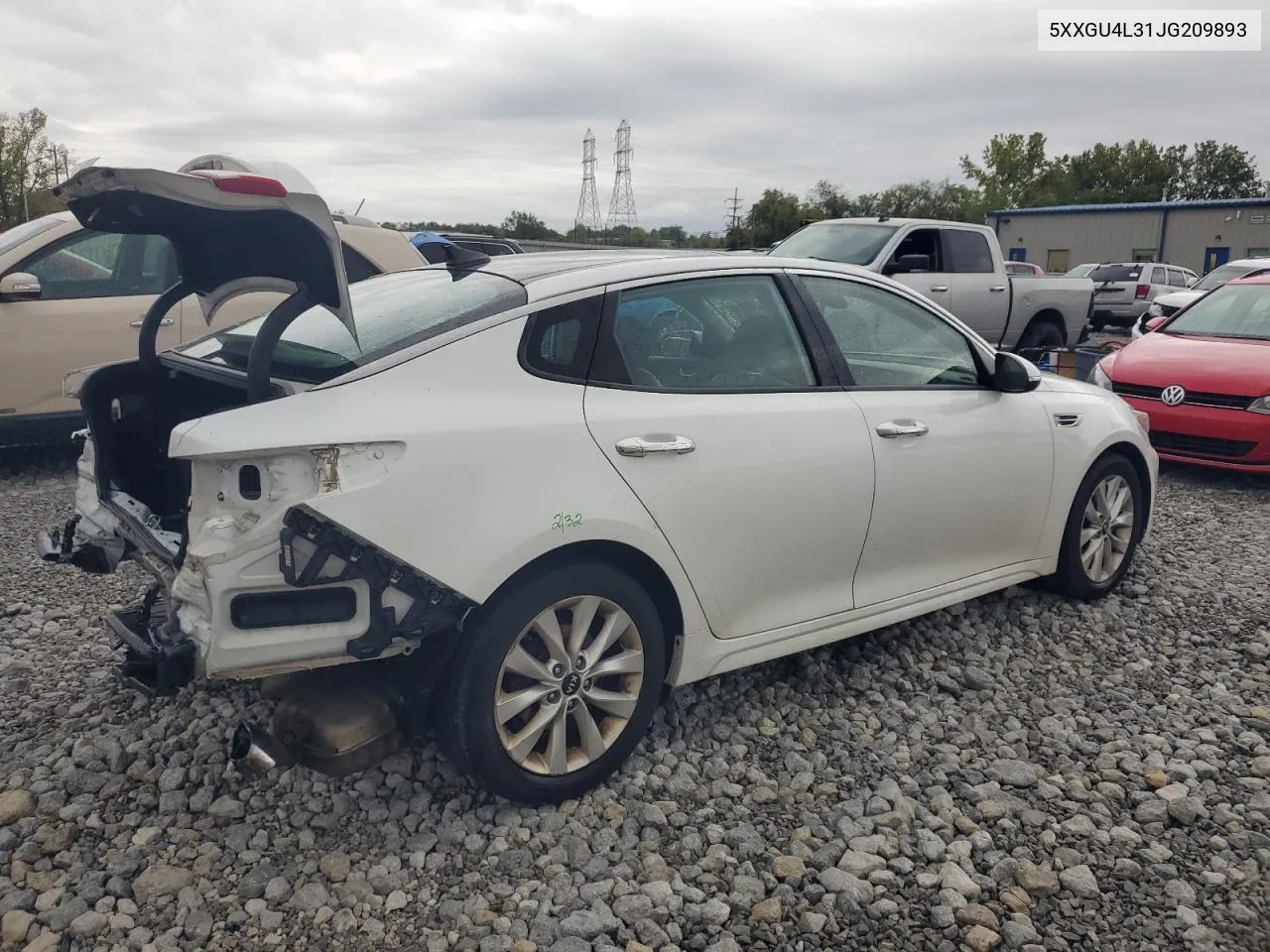 5XXGU4L31JG209893 2018 Kia Optima Ex