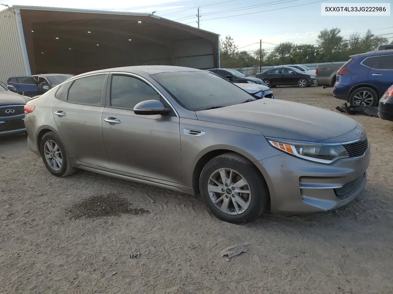 5XXGT4L33JG222986 2018 Kia Optima Lx