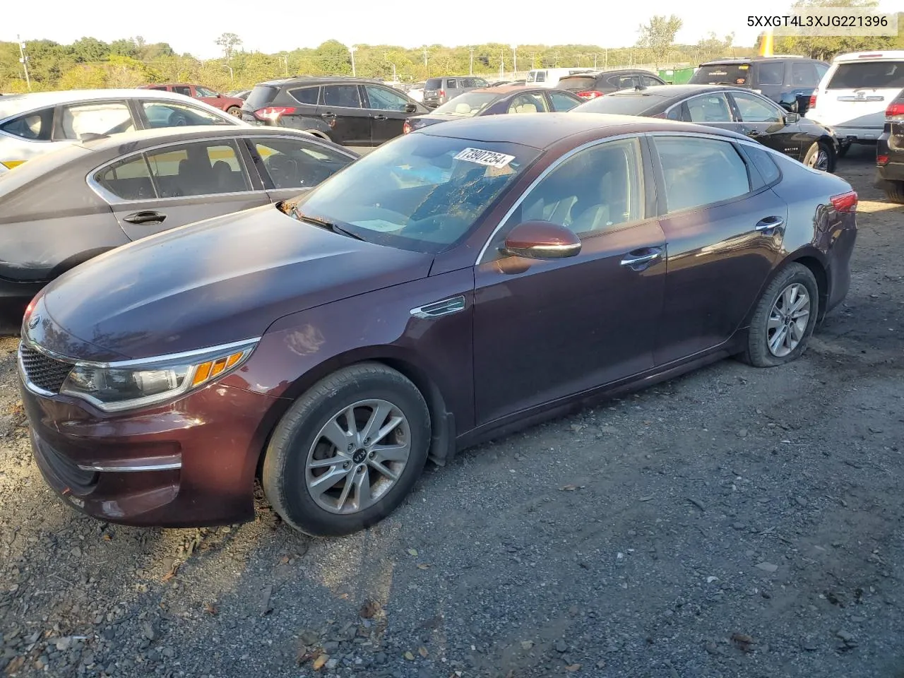 5XXGT4L3XJG221396 2018 Kia Optima Lx