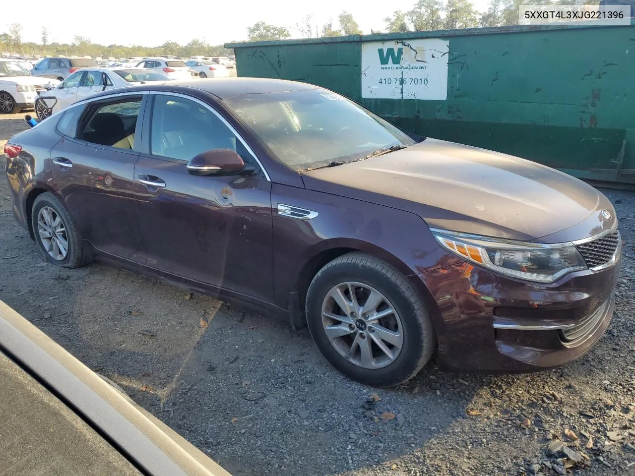 5XXGT4L3XJG221396 2018 Kia Optima Lx