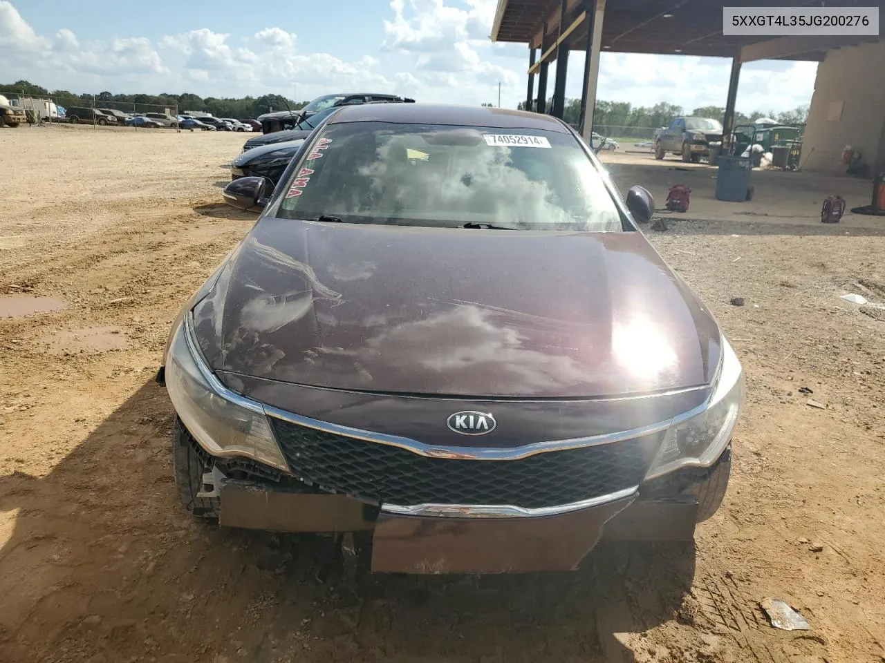 2018 Kia Optima Lx VIN: 5XXGT4L35JG200276 Lot: 74052914