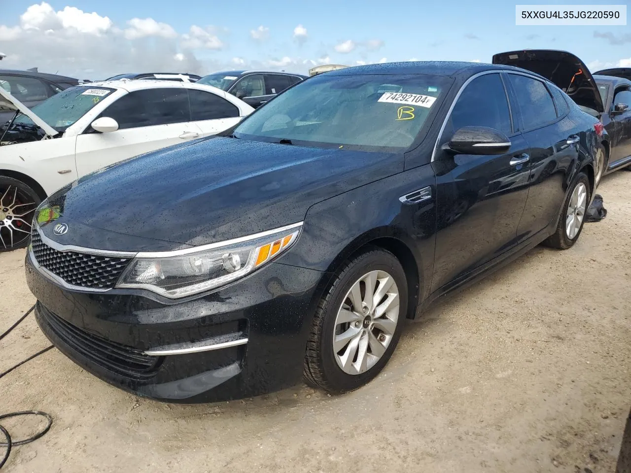 2018 Kia Optima Ex VIN: 5XXGU4L35JG220590 Lot: 74292104