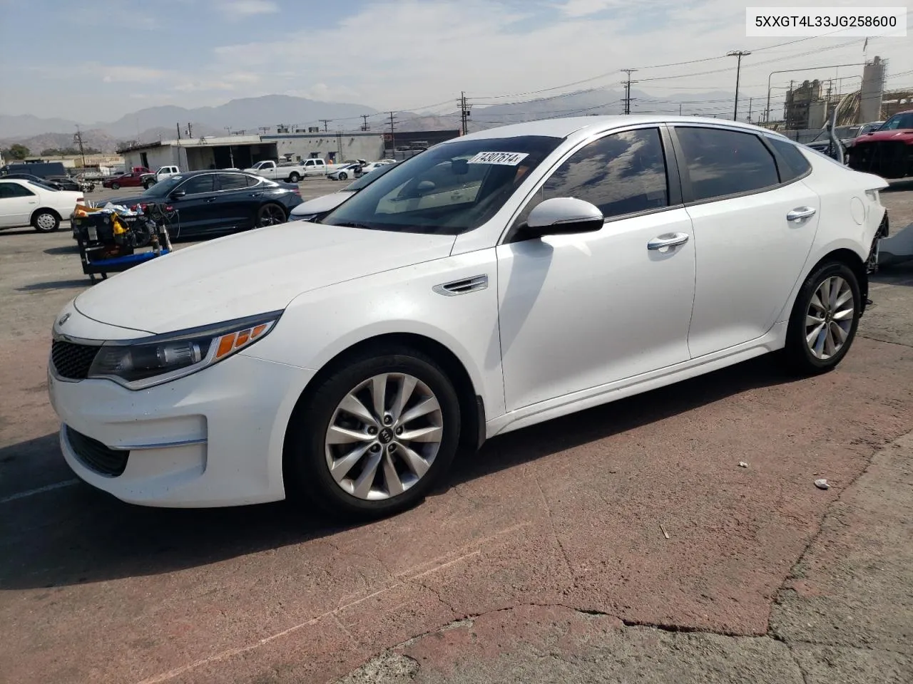 2018 Kia Optima Lx VIN: 5XXGT4L33JG258600 Lot: 74307614