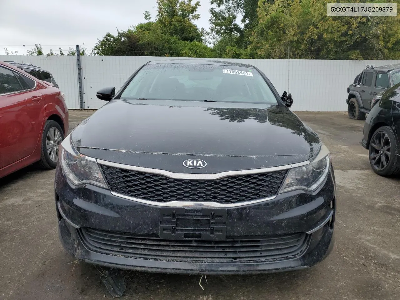 2018 Kia Optima Lx VIN: 5XXGT4L17JG209379 Lot: 74381254