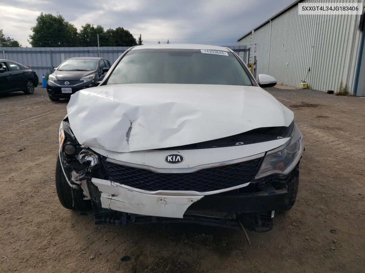 2018 Kia Optima Lx VIN: 5XXGT4L34JG183406 Lot: 74393644