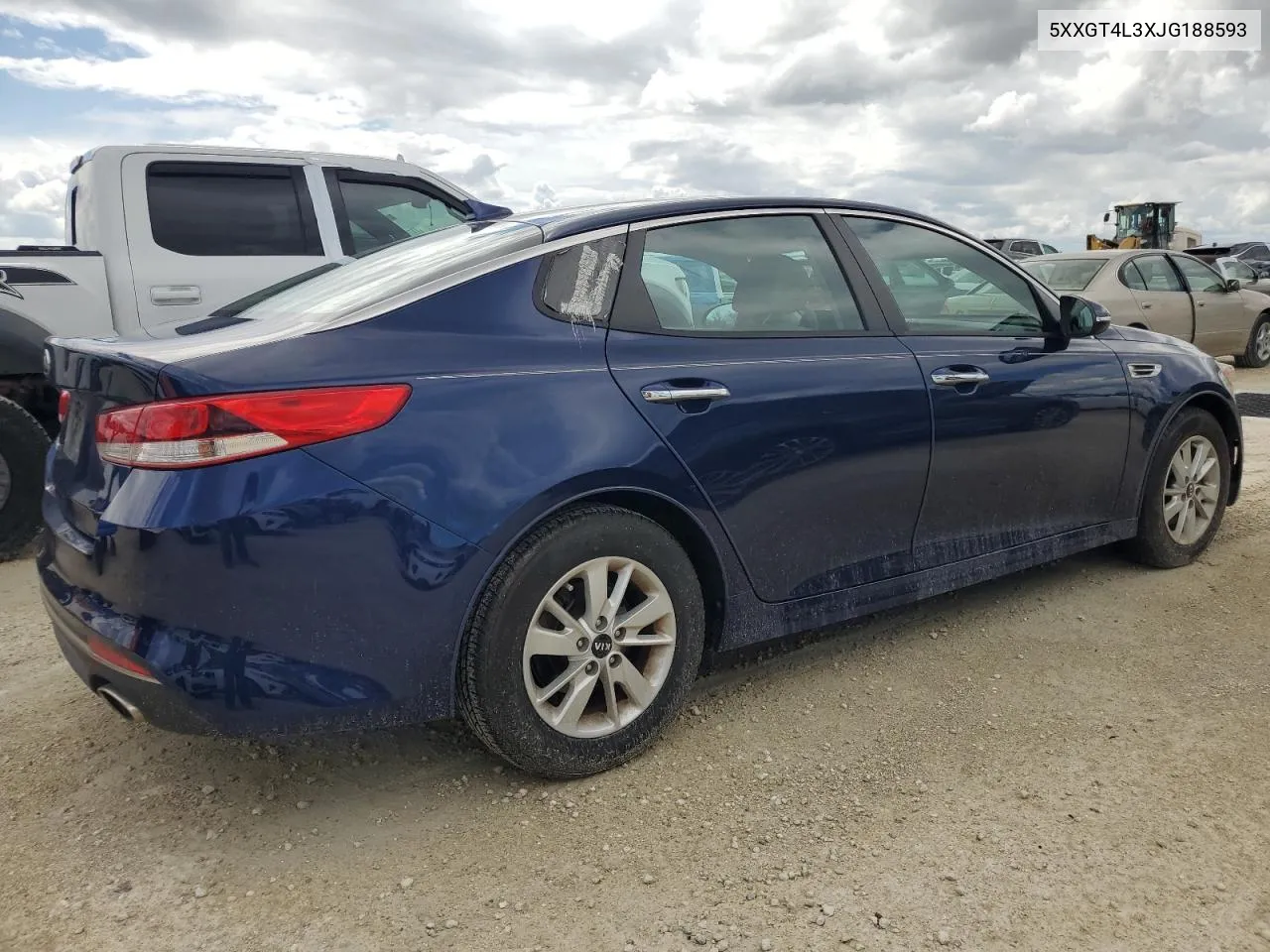 2018 Kia Optima Lx VIN: 5XXGT4L3XJG188593 Lot: 74604424