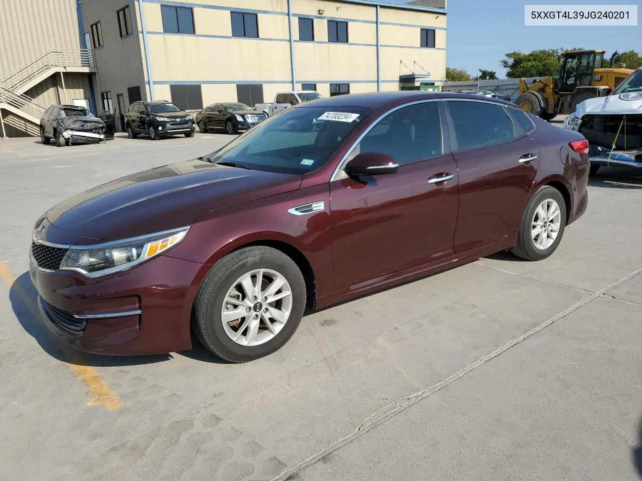 5XXGT4L39JG240201 2018 Kia Optima Lx