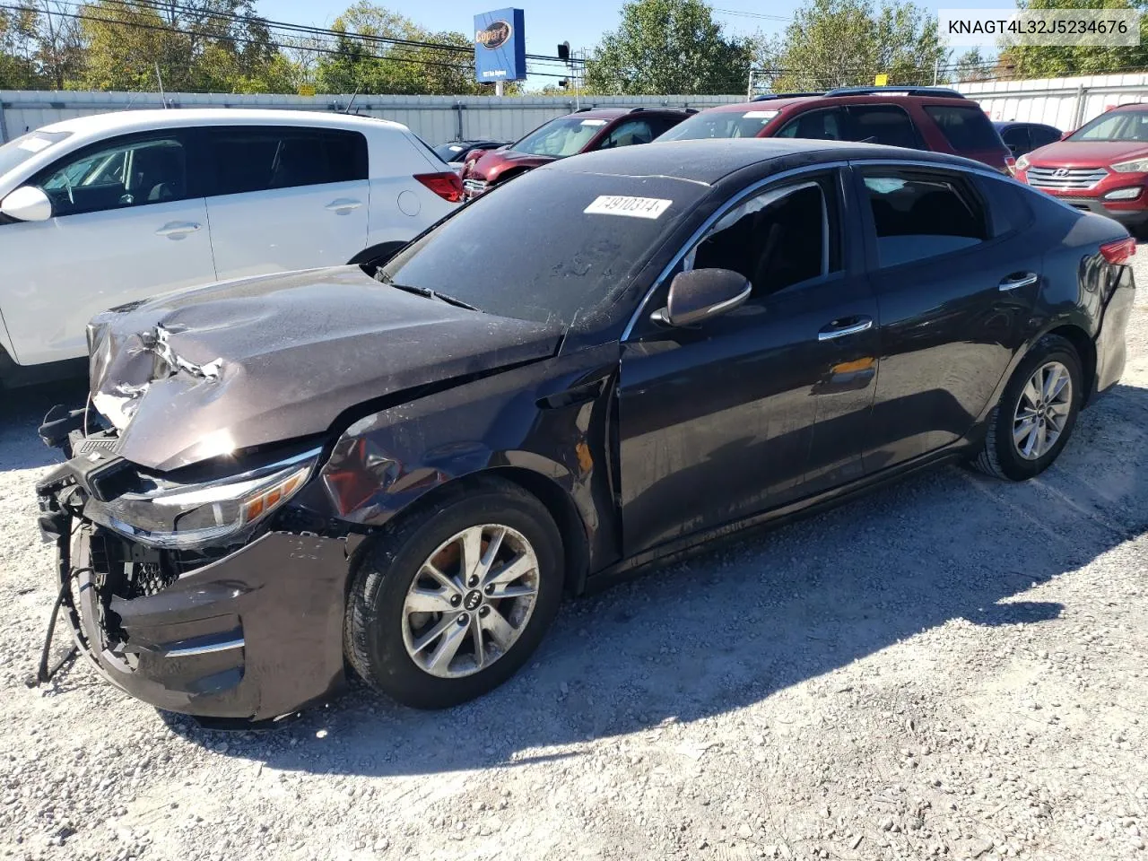 KNAGT4L32J5234676 2018 Kia Optima Lx