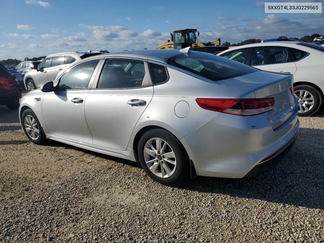 5XXGT4L33JG229565 2018 Kia Optima Lx